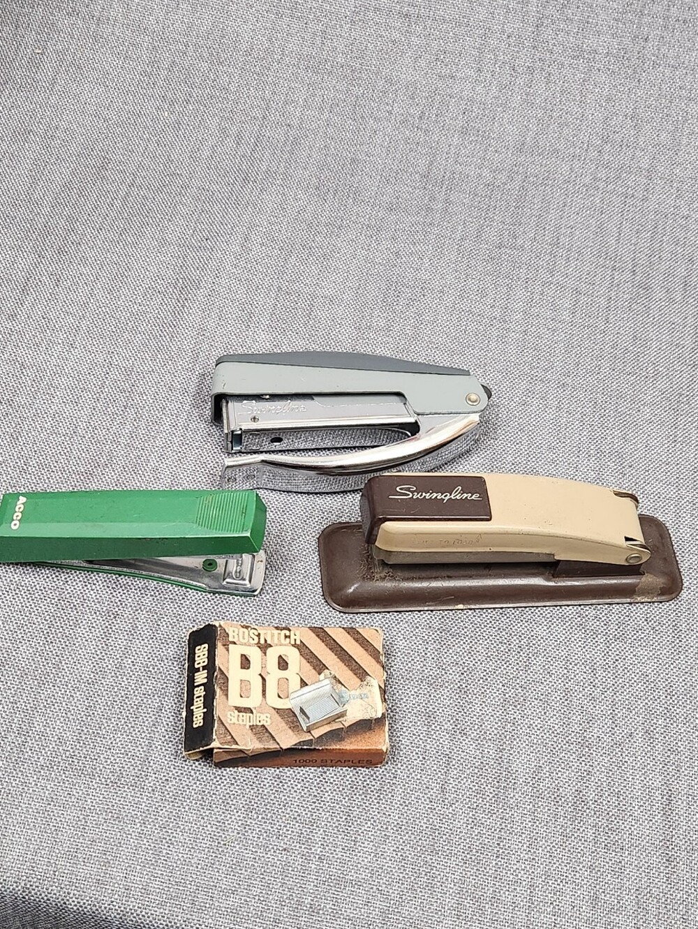 Vintage Stapler Lot 2 Swingline USA Made 1 ACCO Japan.